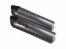 Dual bolt-on silencer GPR KTM.48.FUPO FURORE Matte Black including removable db killers