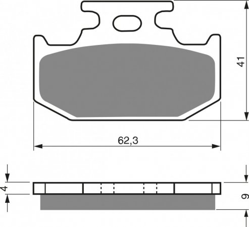 Placute de frana GOLDFREN 001 K5