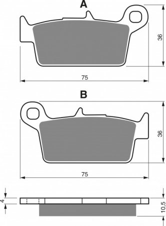 Placute de frana GOLDFREN 003 K5