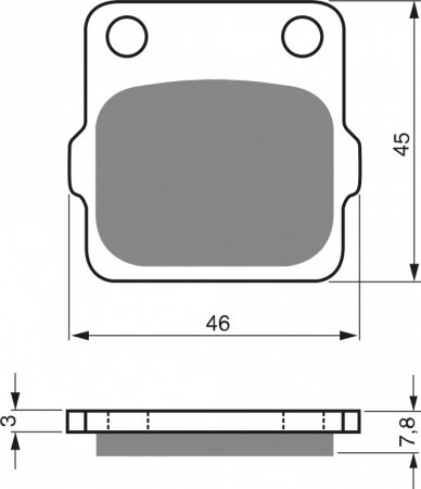 Placute de frana GOLDFREN 007 AD