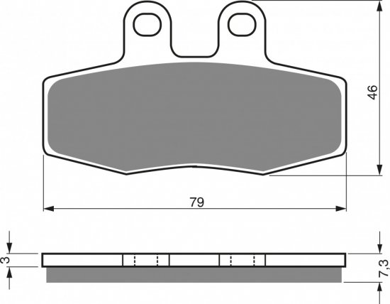 Placute de frana GOLDFREN 010 K5