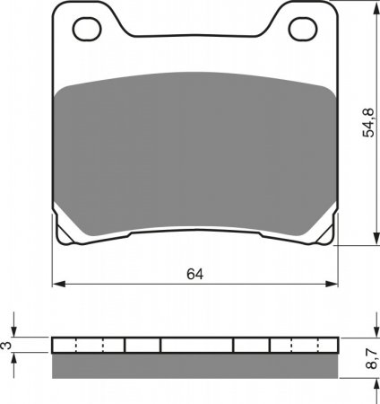 Placute de frana GOLDFREN AD  STREET pentru YAMAHA FZR 600