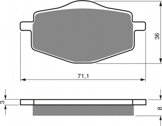 Placute de frana GOLDFREN AD pentru YAMAHA DT 125 R (1988-2003)