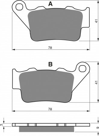 Placute de frana GOLDFREN 023 S3