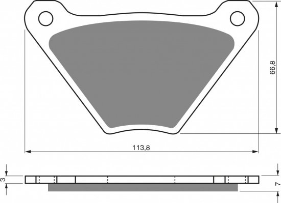 Placute de frana GOLDFREN 060 AD