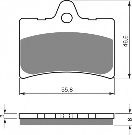 Placute de frana GOLDFREN 066 S3