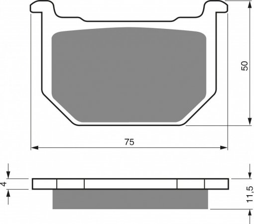 Placute de frana GOLDFREN 075 S3