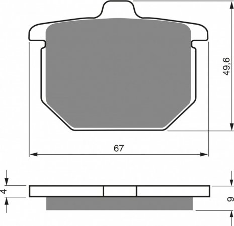 Placute de frana GOLDFREN 078 AD