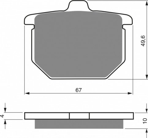 Placute de frana GOLDFREN 079 AD