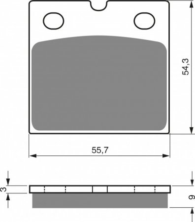 Placute de frana GOLDFREN 081 AD