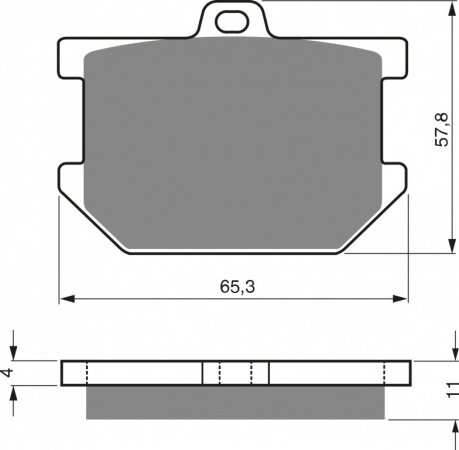 Placute de frana GOLDFREN 082 AD