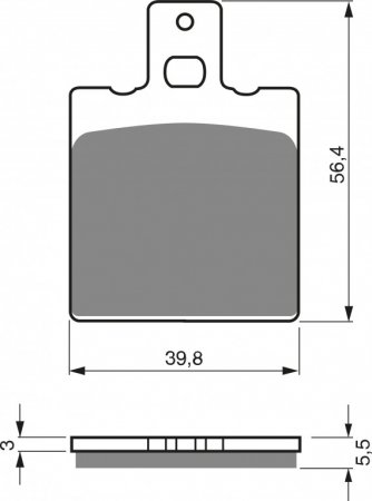 Placute de frana GOLDFREN 083 AD