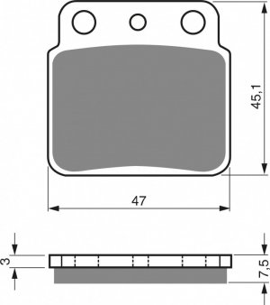 Placute de frana GOLDFREN K5