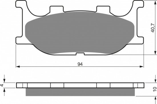 Placute de frana GOLDFREN 099 S3