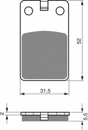 Placute de frana GOLDFREN 120 AD