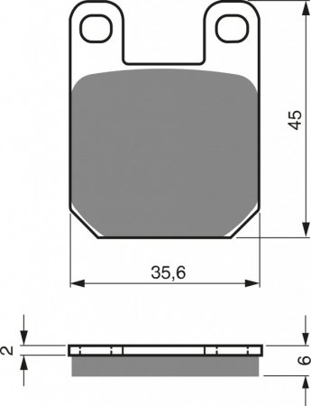 Placute de frana GOLDFREN 121 AD