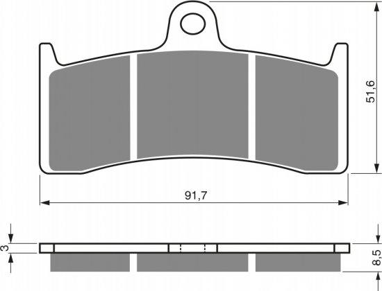 Placute de frana GOLDFREN 126 S3