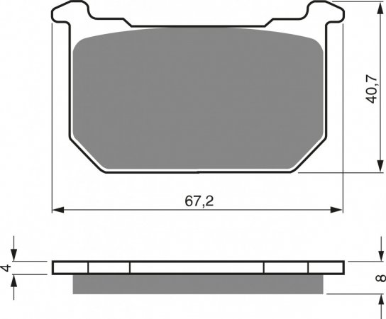 Placute de frana GOLDFREN 127 AD  STREET