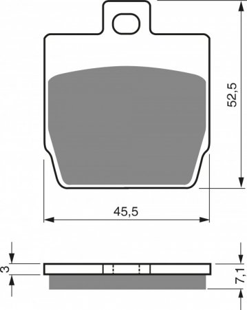 Placute de frana GOLDFREN 128 S3