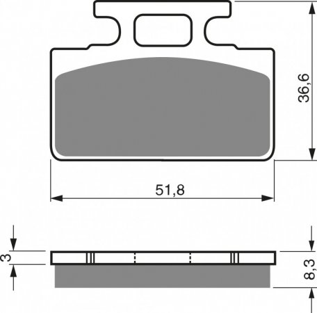 Placute de frana GOLDFREN 161 S3