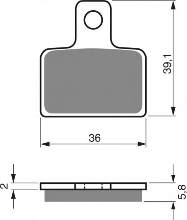 Placute de frana GOLDFREN 173 S3