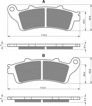 Placute de frana GOLDFREN 178 S3