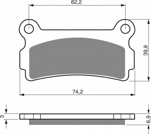 Placute de frana GOLDFREN 180 S3