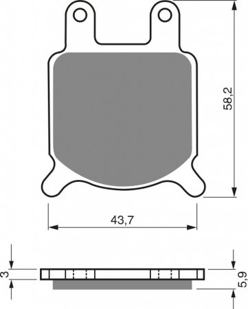 Placute de frana GOLDFREN 184 AD