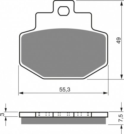 Placute de frana GOLDFREN 186 S3