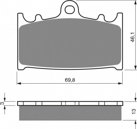 Placute de frana GOLDFREN 206 AD