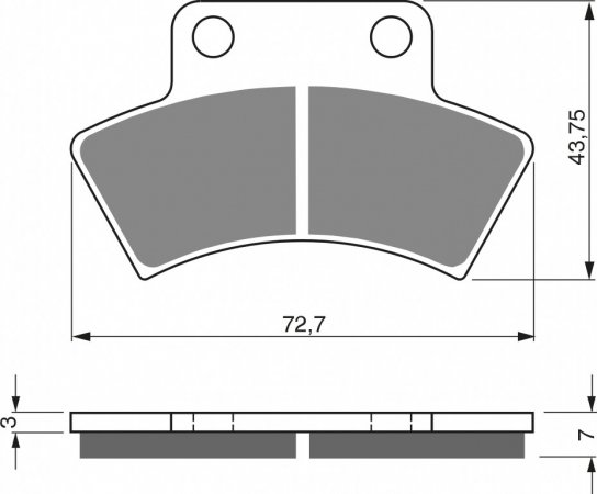 Placute de frana GOLDFREN 216 K5