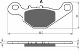 Placute de frana GOLDFREN 226 S33 OFF-ROAD Spate