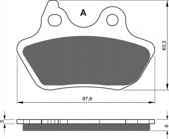 Placute de frana GOLDFREN 244 S3