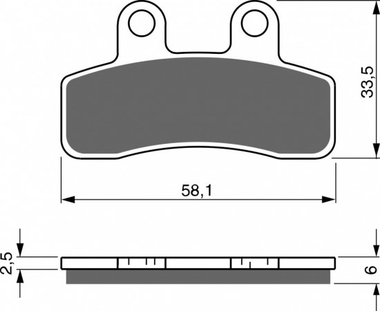 Placute de frana GOLDFREN 250 S3