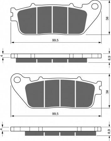 Placute de frana GOLDFREN 277 S3