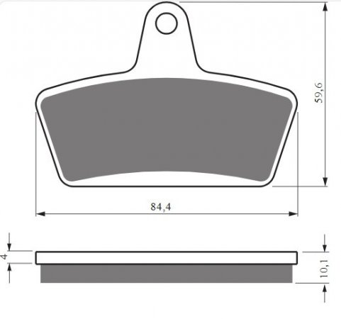 Placute de frana GOLDFREN 431 S33 STREET FRONT