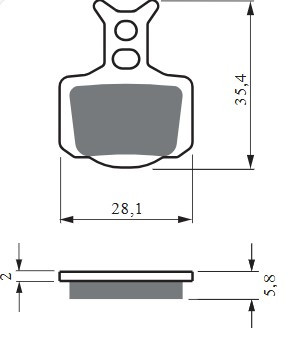 Placute de frana GOLDFREN 439 S3