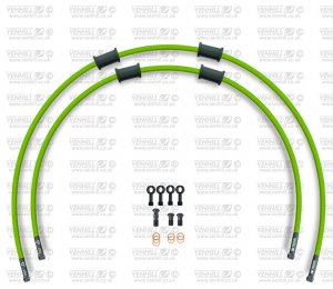 CROSSOVER Front brake hose kit Venhill SUZ-10021FB-GR POWERHOSEPLUS (2 conducte in kit) Green hoses, black fittings