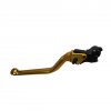 Clutch Lever ACCOSSATO fixed CNC-worked aluminium, gold