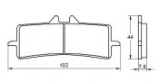 Placute de frana ACCOSSATO AGPA106 EV2