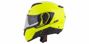 Casca integrala CASSIDA COMPRESS 2.0 REFRACTION yellow fluo / black / grey S