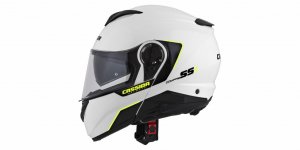 Casca integrala CASSIDA COMPRESS 2.0 REFRACTION white / black / yellow fluo XS