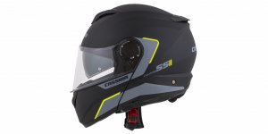 Casca integrala CASSIDA COMPRESS 2.0 REFRACTION matt black / grey / yellow fluo S