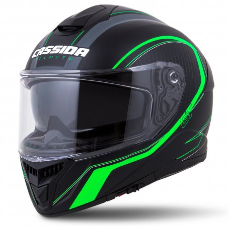 Casca integrala CASSIDA Integral GT 2.0 Reptyl black/ green/ white S pentru HONDA CB 500 F