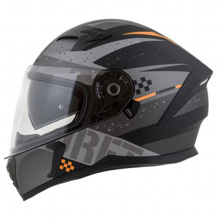 Casca integrala CASSIDA INTEGRAL 3.0 DRFT matt grey /black /orange L pentru ATV KAWASAKI KLF 400 Bayou