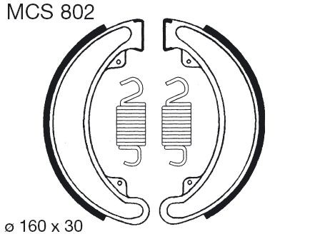 Saboti de frana LUCAS MCS 802