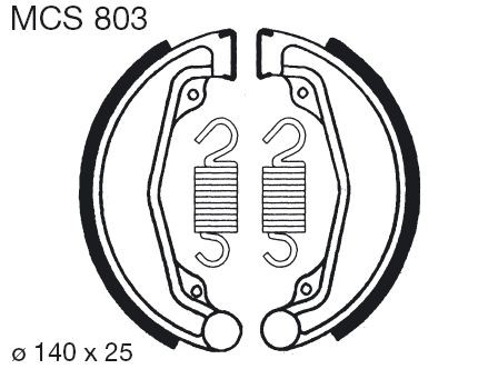 Saboti de frana LUCAS MCS 803