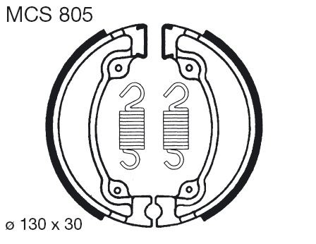 Saboti de frana LUCAS MCS 805