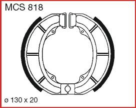 Saboti de frana LUCAS MCS 818