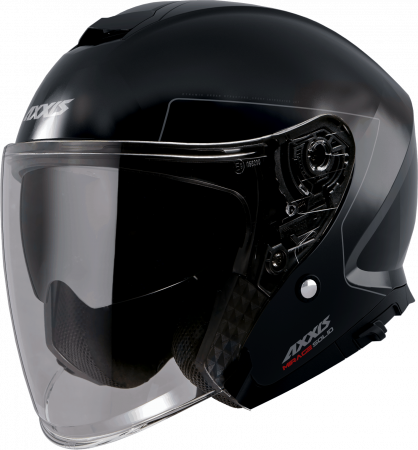 JET helmet AXXIS MIRAGE SV ABS solid black matt XXL pentru APRILIA MX 50